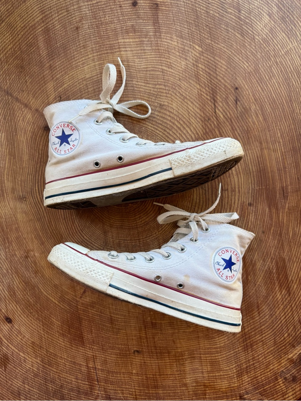 White High Top Converse - Women’s size 6.5